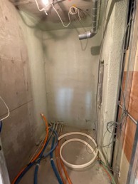 お湯が真上から降り注ぎシャワーだけでもたっぷりリラックス 世田谷区I様邸 お湯が真上から降り注ぎシャワーだけでもたっぷりリラックス 世田谷区I様邸